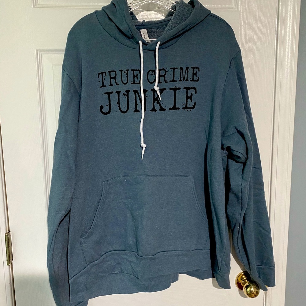 True Crime Junkie Hooded Graphic Sweatshirt